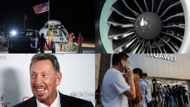 Larry Ellison’s massive net worth, Huawei’s new smartphone, and the WeWork founder’s crypto bust: Business news roundup