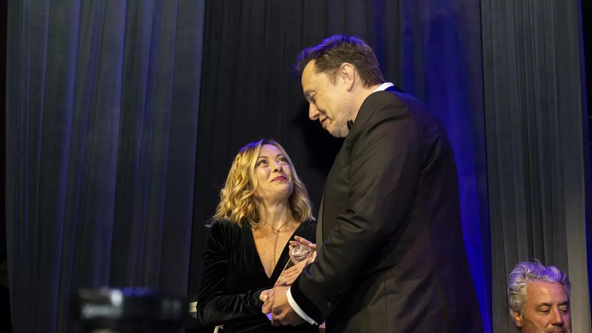 Musk calls Italy’s Meloni ‘authentic, honest’ at awards gala