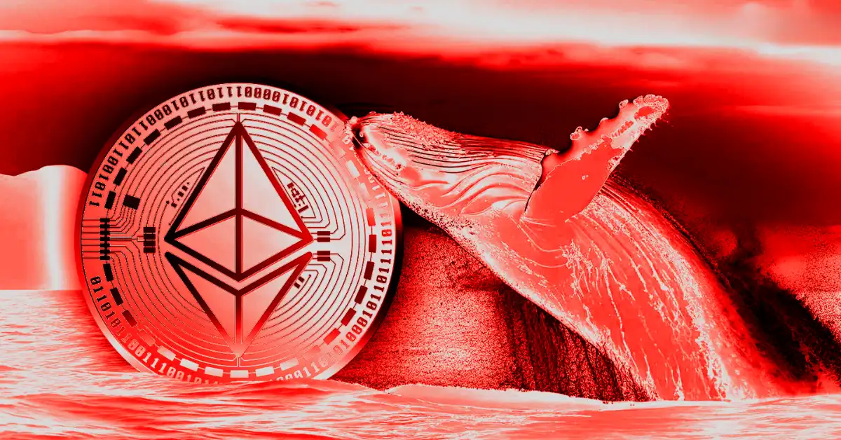 Ethereum Whale Dumps $23 Million of ETH as Price Sinks